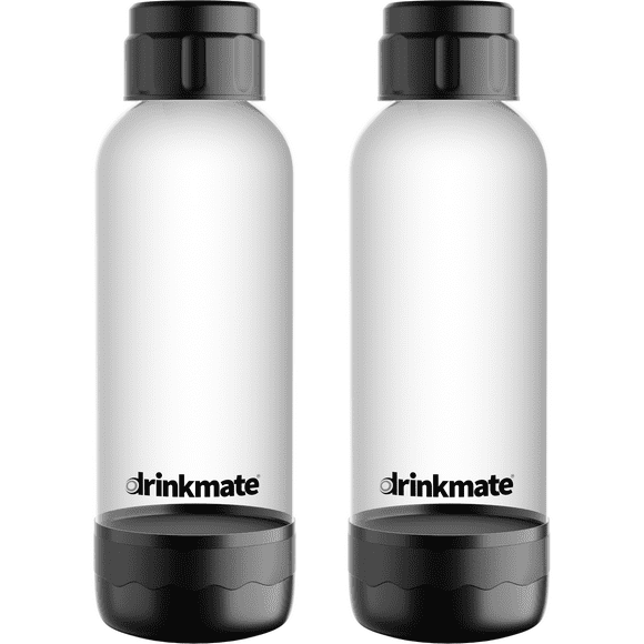 Drinkmate Carbonation Bottles (Twin-Pack) (1L, Matte Black)