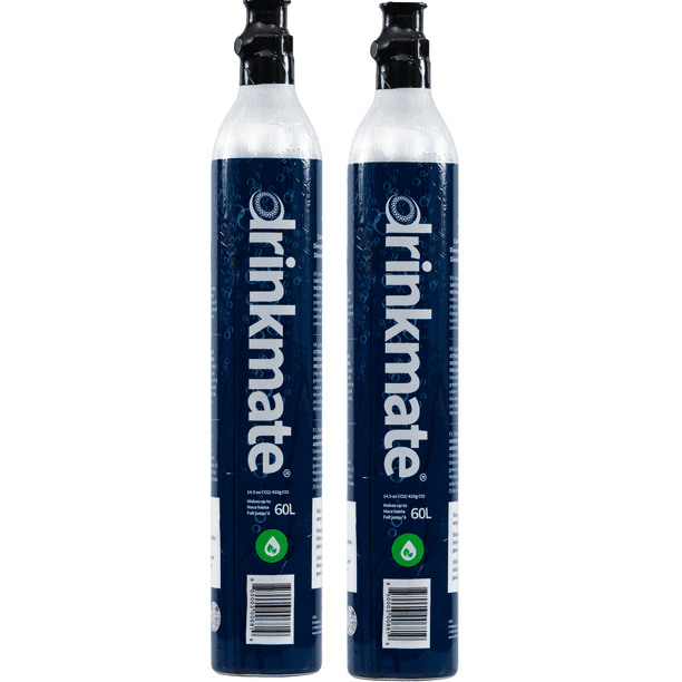 Drinkmate 60L CO2 Cylinder, Compatible w/SodaStream Blue Screw In