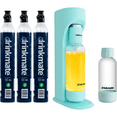 thumbnail image 1 of Drinkmate OmniFizz Sparkling Water and Soda Maker, Carbonates Any Drink, ULTIMATE BUNDLE - Includes three 60L CO2 Cylinders, Two Carbonation Bottles, and Fizz Infuser (Arctic Blue), 1 of 11