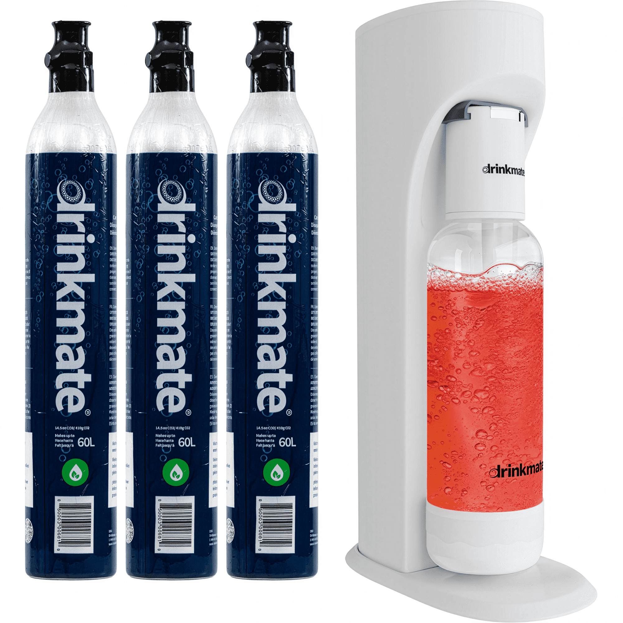 Drinkmate OmniFizz Sparkling Water and Soda Maker, Carbonates Any