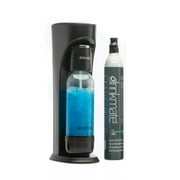 Drinkmate Sparkling Water and Soda Maker Kit, Carbonates ANY Drink, with 60L CO2 Cylinder – Matte Black
