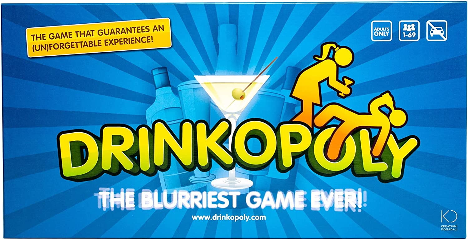 Drinkopoly Party-Game | Fun Drinking-Game for-Game Night 