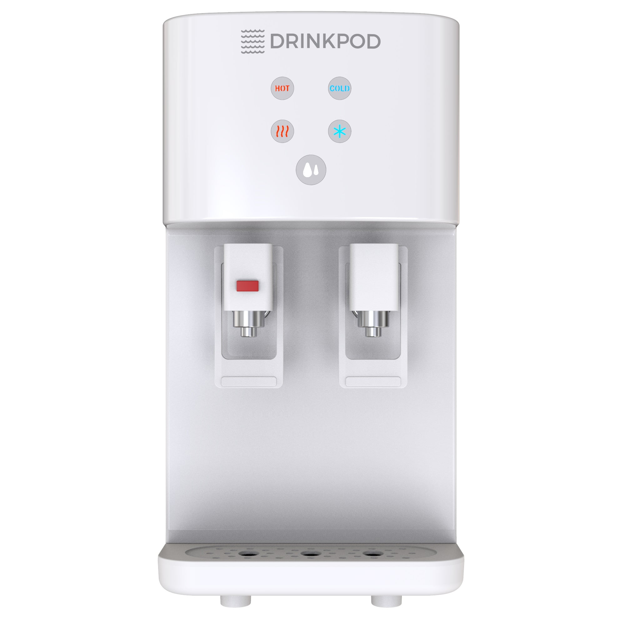 White Countertop Bottleless Hot & Cold Water Dispenser with 4 Stage Filtration