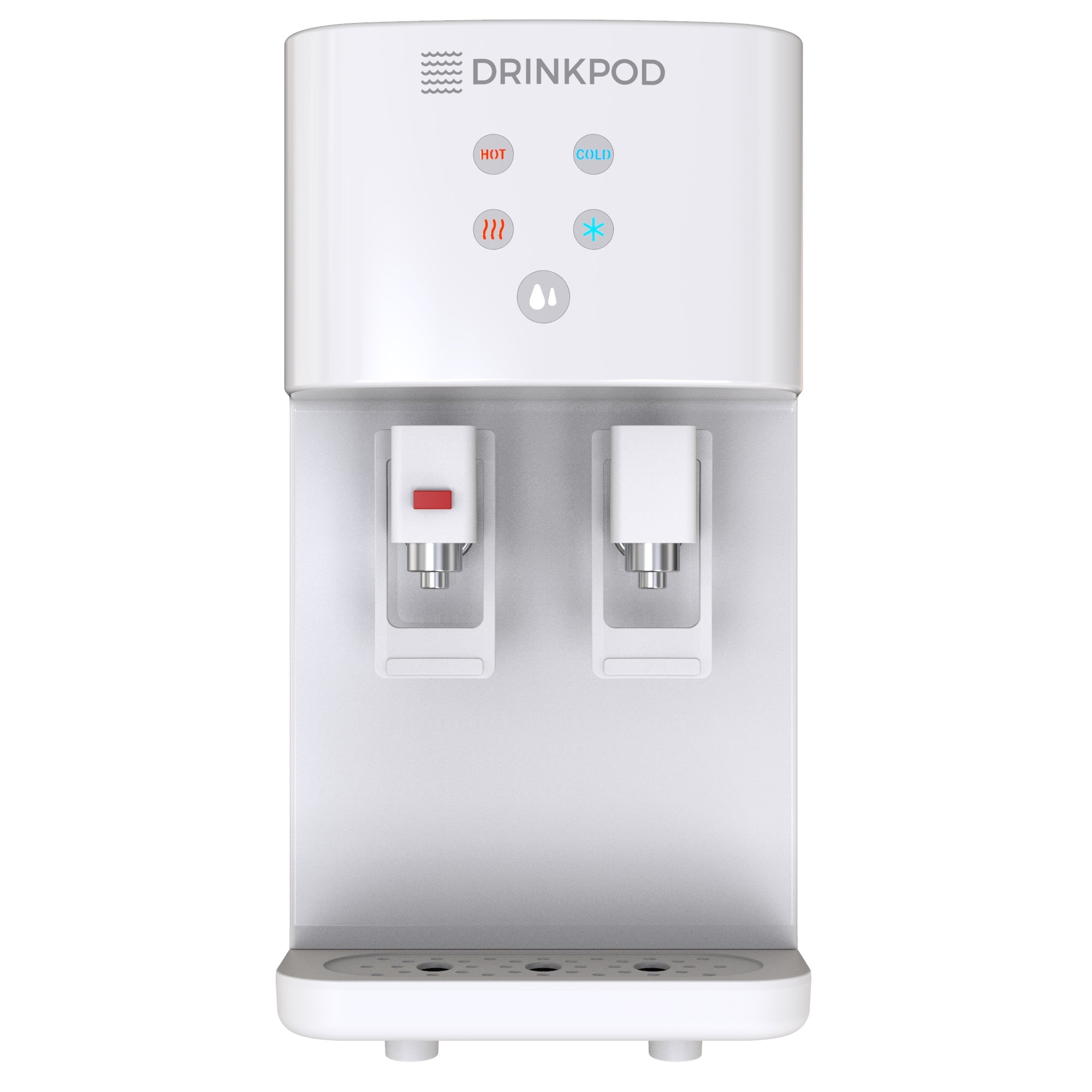 White Countertop Bottleless Hot & Cold Water Dispenser with 4 Stage Filtration