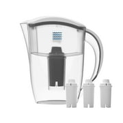 Drinkpod Premium Alkaline Filtered Water Pitcher . Includes 3 Bonus Filters. 2.5L Pure Healthy Water Ionizer, Clean & Toxin-Free Mineralized Alkaline Water In Minutes, White
