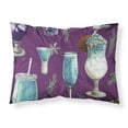 thumbnail image 1 of Drinks & Cocktails Purple Fabric Standard Pillowcase, 1 of 1