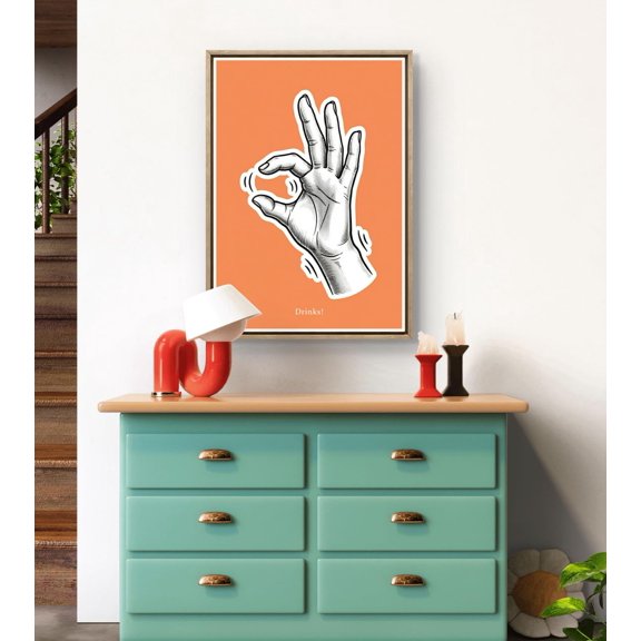 Drinks Poster Print, Home Bar Wall Art, Cocktail Cart Sign, Aperitivo Art Unframed Paper Print