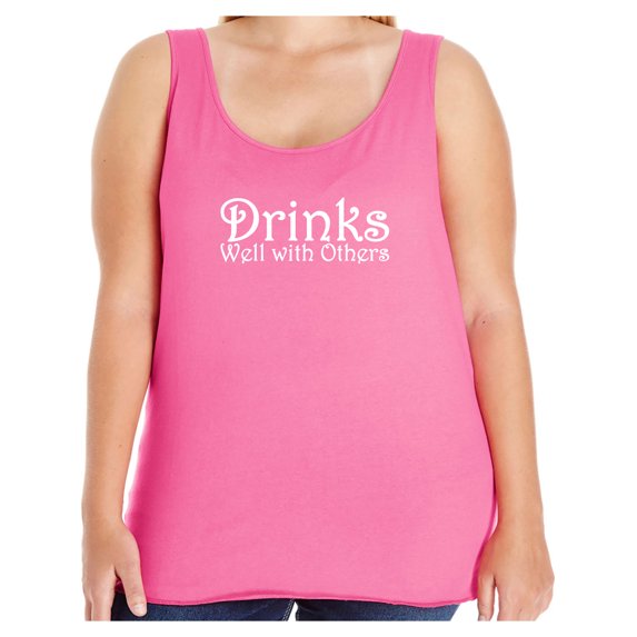 Drinks Well With Others Womens Tank Top