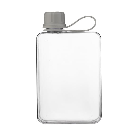 Drinkware Wallet Style Flat Slim Sports Tumbler 1 Pack Water Bottle, Multi-Pocket Fit Kitchen Gadget, Beverage Container for Travel Work Camping Cold Drink Prep