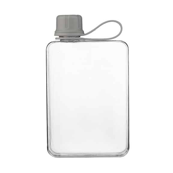 Drinkware Wallet Style Flat Slim Sports Tumbler 1 Pack Water Bottle, Multi-Pocket Fit Kitchen Gadget, Beverage Container for Travel Work Camping Cold Drink Prep