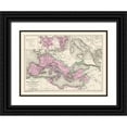 thumbnail image 1 of Drioux 32x25 Black Ornate Wood Framed with Double Matting Museum Art Print Titled - Mediterranean Basin Europe - Drioux 1882, 1 of 4