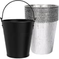 thumbnail image 1 of Drip Bucket and 15-Pack Disposable Foil Liners for Oklahoma Joe's, Traeger, Pit-Boss, Z Grill, Camp Chef, Grill Grease Liner Fits Most Offset Smoker, Rec Tec Pellet Grill Bucket, Black, 1 of 14