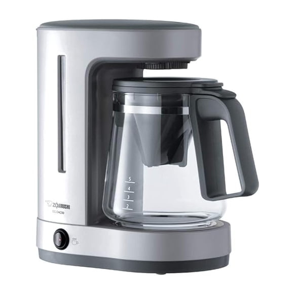 Drip Coffee Maker 5 Cup - Zutto Automatic Coffee Machine - Compact Silver Brewer with Removable Water Tank & Keep Warm Function - BPA Free Home Kitchen Appliance