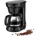 thumbnail image 1 of Coffee Maker, 6-Cup Drip Coffee Maker with Glass Carafe, Reusable Filter, Pause and Serve, Keep Warm, Black, 1 of 8