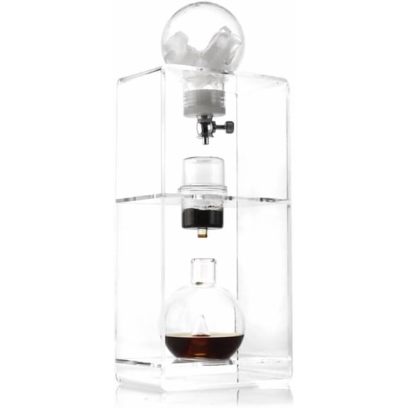 Drip Cold Brew Coffee Maker Set with water-tap, Adjustable Rate Dripper for family restaurant office Coffee Pots