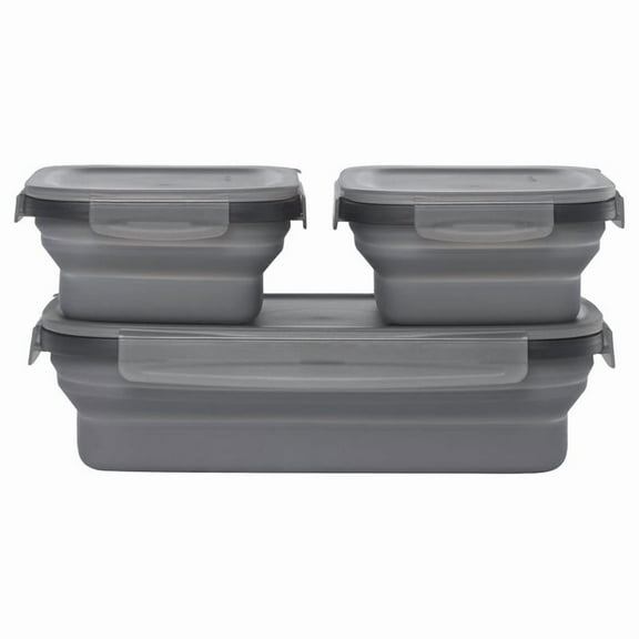 Drip EZ New Secondz Charcoal Food Storage Container Set 3 pk
