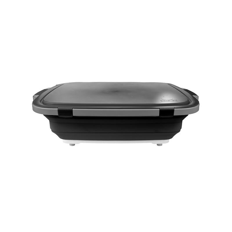 Drip EZ Collapsible BBQ Prep Tub - Cutting Board, Locking Lid - 1 XL, Black — Garden & Landscape Use, Standard Connection