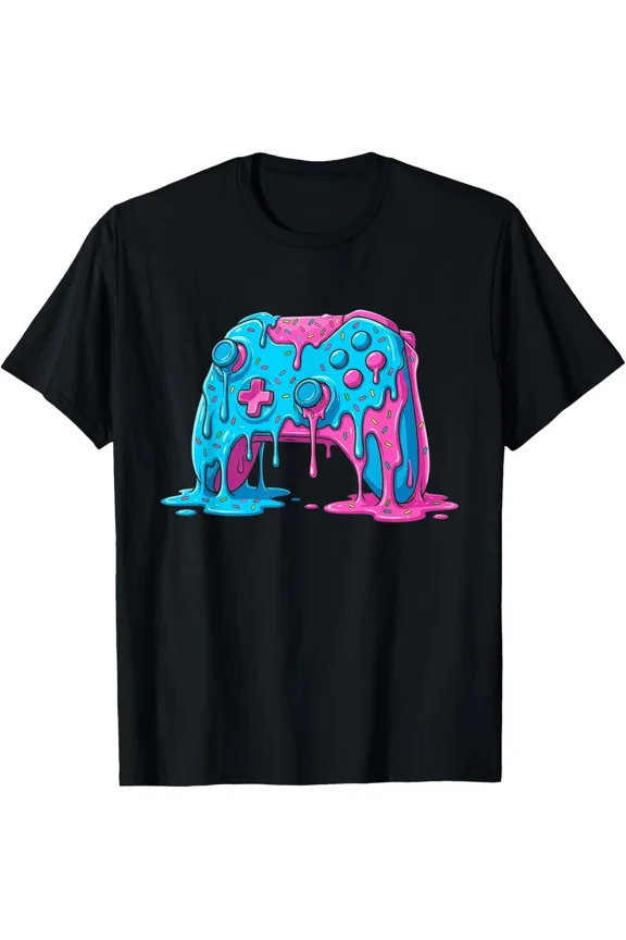 Drip Gamer Controller Video Game Retro Gaming Aesthetic Unisex T-Shirt, S-5XL