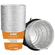 Drip Grease Bucket and Disposable Foil Liners for Oklahoma Joe's，Grill Grease Bucket Fits Most Wood Pellet Grill & Offset Smokers，30 Pack