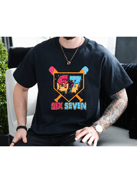 Drip Ice Cream 67 Meme Funny Viral Trend Humor Graphic Unisex T-Shirt, up to size 3XL.