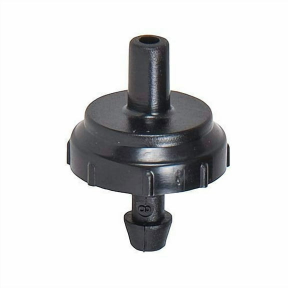 Drip Irrigation 1 GPH PC Button Drip Emitter - Professional Quality Pressure Compensating Barb Dripper (100)