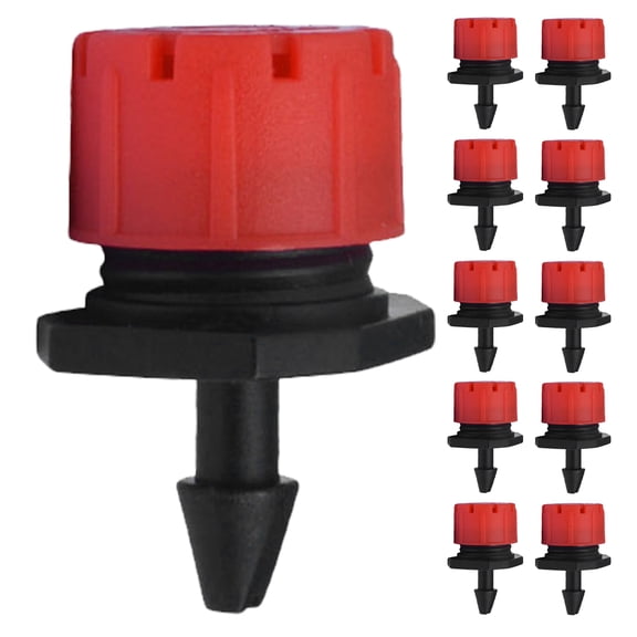 Red Drip Irrigation Emitters Mister Sprinkler for Lawn Garden Watering System Efficient Drip Irrigation Accessories