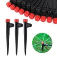 thumbnail image 1 of Drip Irrigation Emitters with Adjustable 360 Degree Water Flow Drippers Sprayer for 1/4 inch Tubing, Garden Drippers Sprayer Perfect for House Garden Watering System. (25pcs-Blue 360 Degree Sprayer), 1 of 10