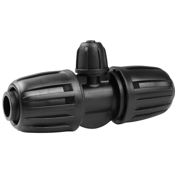 Drip Irrigation Fittings for 1/2 Inch to 1/4 Inch Tubing Reducing Teeļ¼1/2" (1/2" ID x 0.65" OD) to 1/4" Drip Line Anti-drop Locked Nut Barbed Reducer 3 Way Tee Connectors (12 Pack)