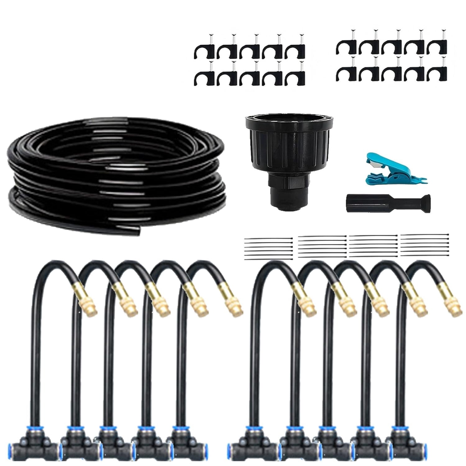 Drip Irrigation Kit with 360° Flexible Hose,– Automatic Garden Watering ...