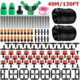 thumbnail image 1 of Drip Irrigation Kit, 40M/130FT Garden Watering Automatic System - Micro DIY Irrigation Tubing Kits, Blank Distribution Hose Atomizing Nozzles Drippers for Plants Flower Bed, Patio, Lawn, 1 of 7