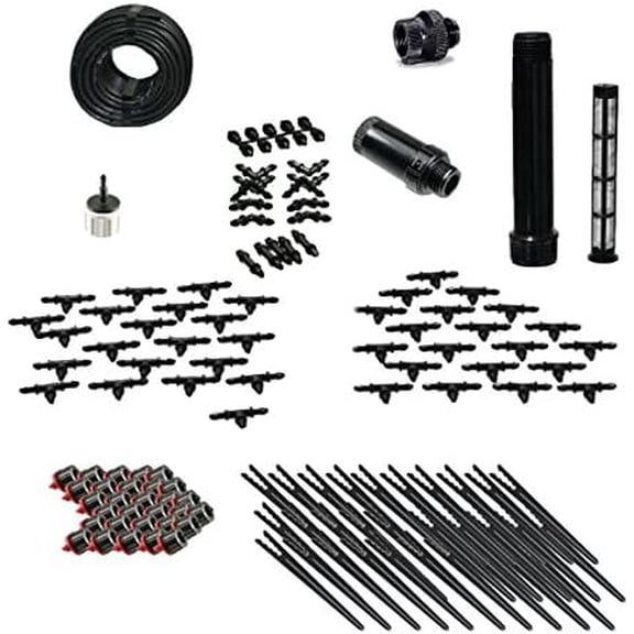 Drip Irrigation Kit for Container Gardening - Kit Size : Deluxe$$Garden & Patio