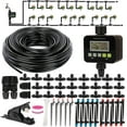 Drip Irrigation Kits with MMF7 Timer, 131FT/40M Automatic Drip