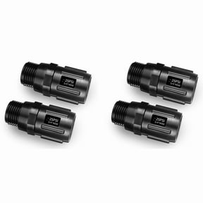 Drip Irrigation Pressure Regulator 25 PSI 3/4 Inch Hose Thread Drip Irrigation Pressure Reducer - 4 Pack