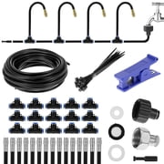 Drip Irrigation System 49.21Ft, 360  Bendable Misting Kit for Garden Greenhouse, Adjustable Watering System for Lawn Yard Plants