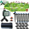 Drip Irrigation System Kit MMF7 with Water Timer 82FT 1/4 Hose for 16