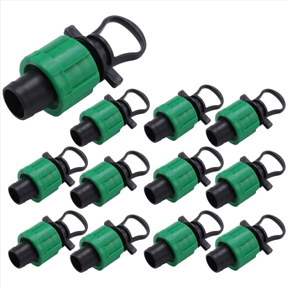 Drip Irrigation Tubing End Cap Plug 1/2 Inch Universal End Cap Fitting, for with 16mm Drip Tape Tubing Sprinkler System