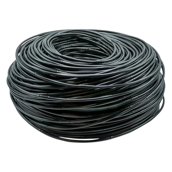 Drip Line ¼ Inch, 500 ft MICROLINE Dripline with 9 Inch Spacing, UV Protected - Black Irrigation Tubing for Garden Beds, Landscapes