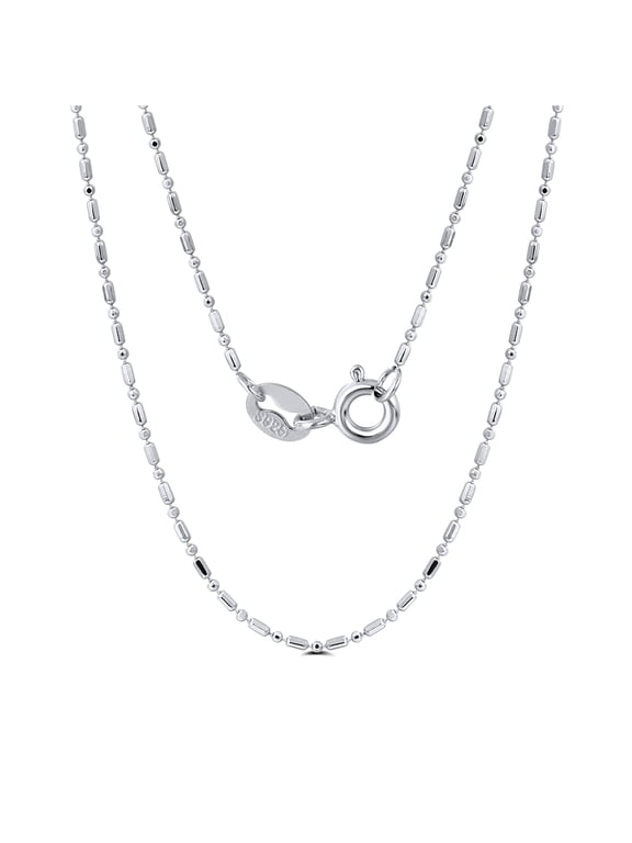 Drip Necklace Chain for Men or Women Sterling Silver 18" Ginger Lyne Collection