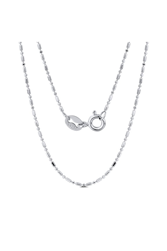 Drip Necklace Chain for Men or Women Sterling Silver 18" Ginger Lyne Collection