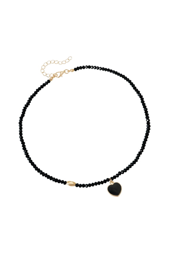 Drip Oil Heart Jewelry Portable Alloy Necklace Ideal for Gift Giving In Packaging