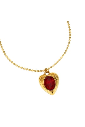 Drip Oil Heart Jewelry Portable Stainless Steel Necklace Ideal for Gift Giving In Packaging