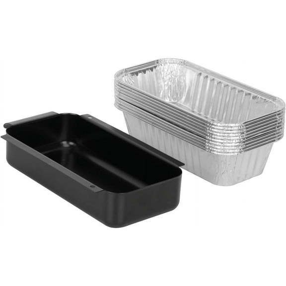 Drip Pan for CharBroil 463675016 463276016 463342420 463632520 463257520 463644220 Gas Grill, Catch Pan with 10 Pack 9328812P06 Aluminum Liner for Charbroil G416-0015-W1