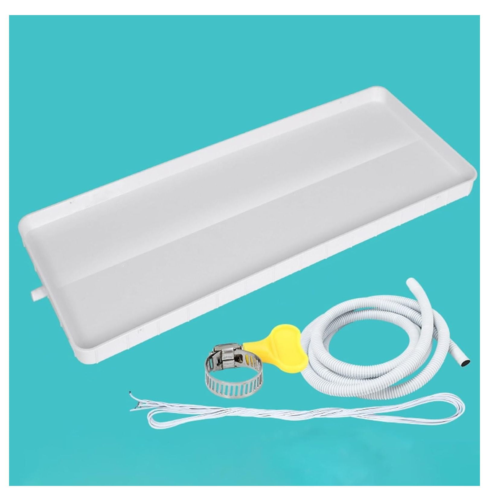 Drip Pan with Drain, Universal Window Air Conditioner Drain Kit