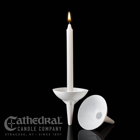 Cathedral Candle 380221 Plastic Handle & Holder Drip Protectors - Fits 0.375 in. - 0.5 in. - Pack of 100