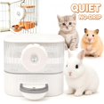 thumbnail image 1 of No Drip Rabbit Water Bottle 750ml, Top Refill Pet Water Bowl Bottle for Bunny, Guinea Pig, Ferret, Chinchilla,Squirrel,Hamster,Puppy Kitten, Other Small Animals _ White _ White, 1 of 6