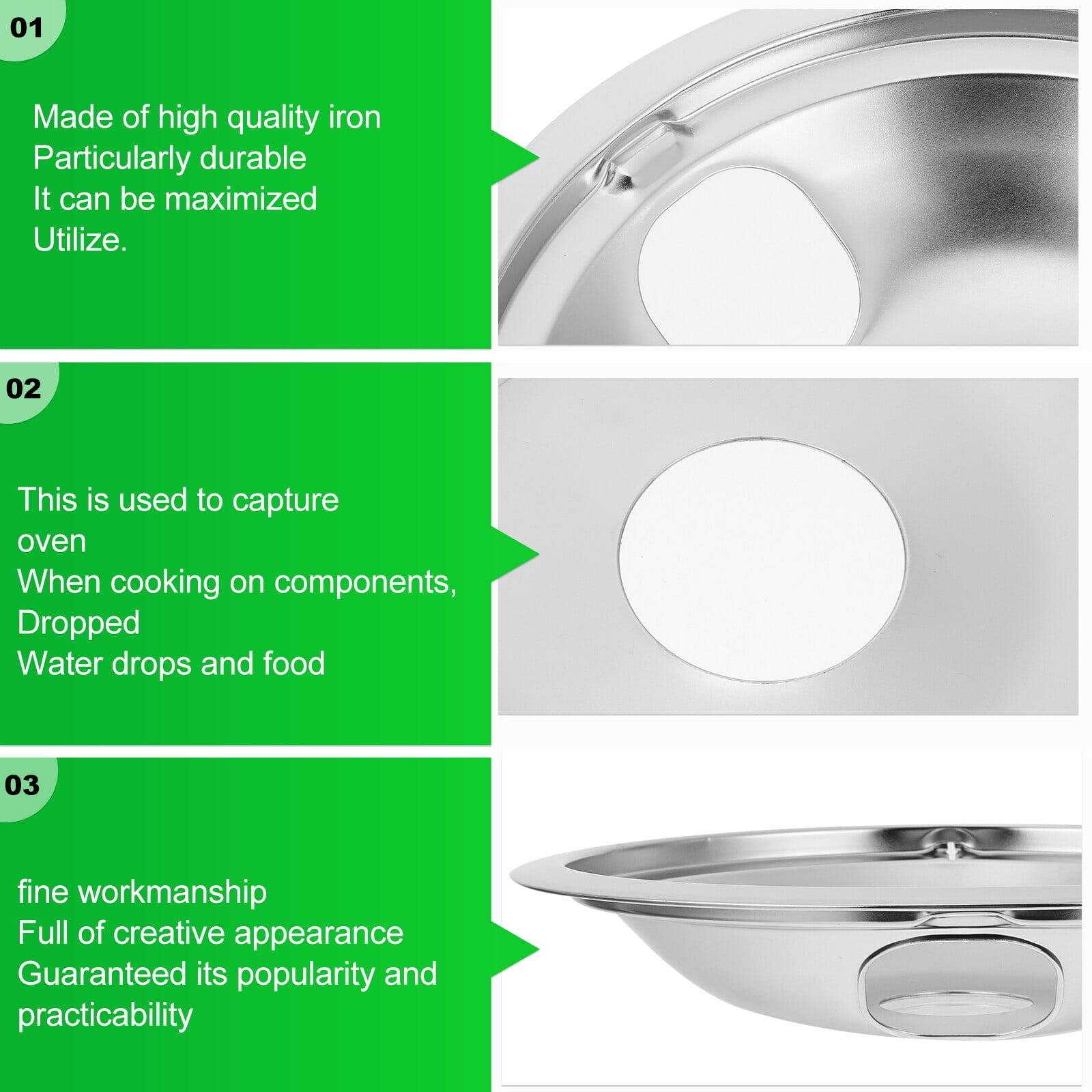 Drip Range Pan Cooktop Oven Bowl Electric Burner Stove Stove Pans