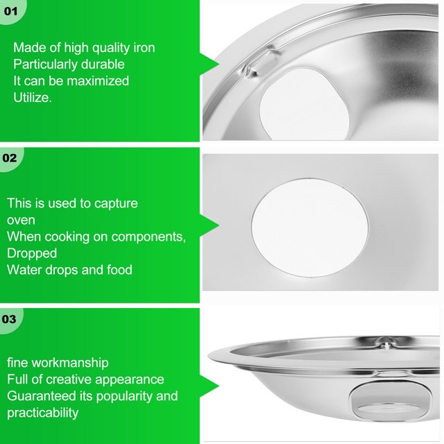 Drip Range Pan Cooktop Oven Bowl Electric Burner Stove Stove Pans