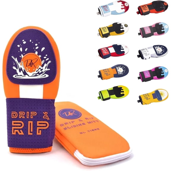 Drip & Rip Baseball & Softball Sliding Mitt Youth - Hand Protection for Base Running, Breathable & Durable Design (El Tigre) - Ages 10+