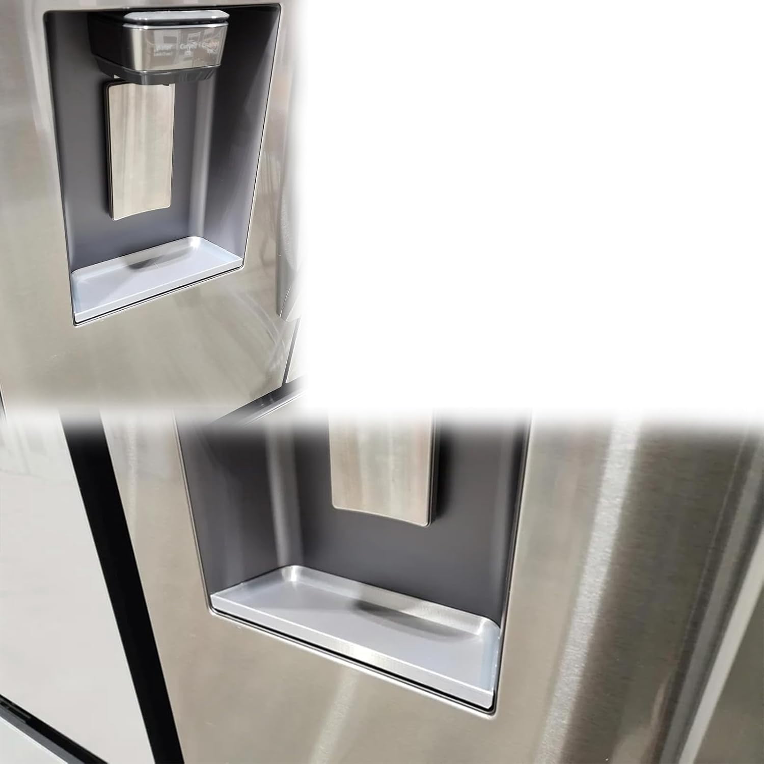 Drip Tray Compatible with Samsung Refrigerator, Fridge Water Dispenser Tray and Drip Plate, Leakproof Ice Catcher (White)
