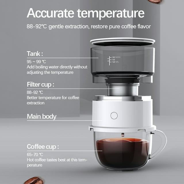 Drip Type Coffee Machine Battery Powered Coffee Appliance Coffee Maker Espresso Machine for